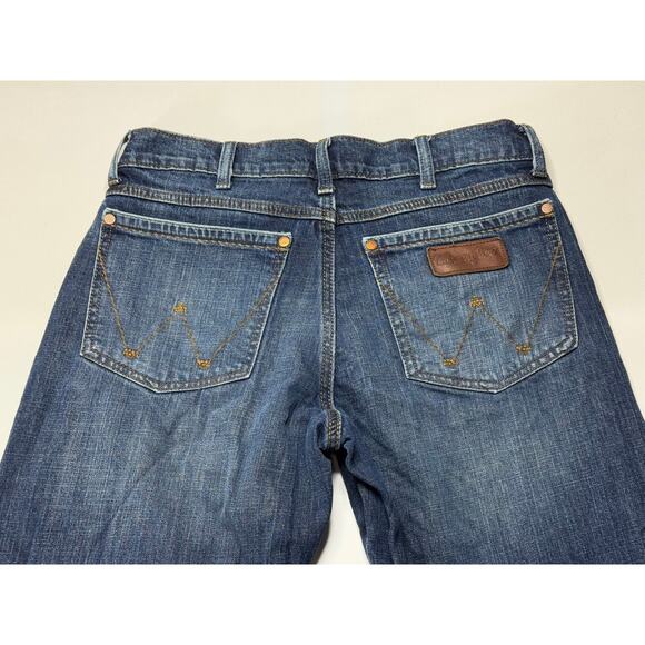 Wrangler Retro Men's Relaxed Bootcut Blue Denim Jeans - Size 30x29 - Picture 4 of 7